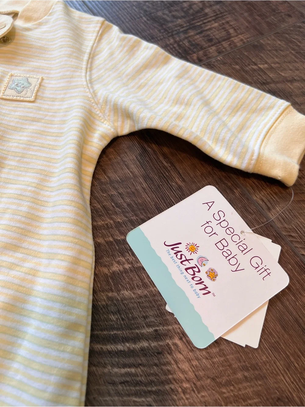 Vintage Yellow Striped Baby Footed Pajamas Sleeper - Soft Zip Front